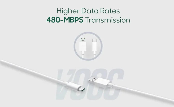 OPPO Fast Charging VOOC USB Type C Cable