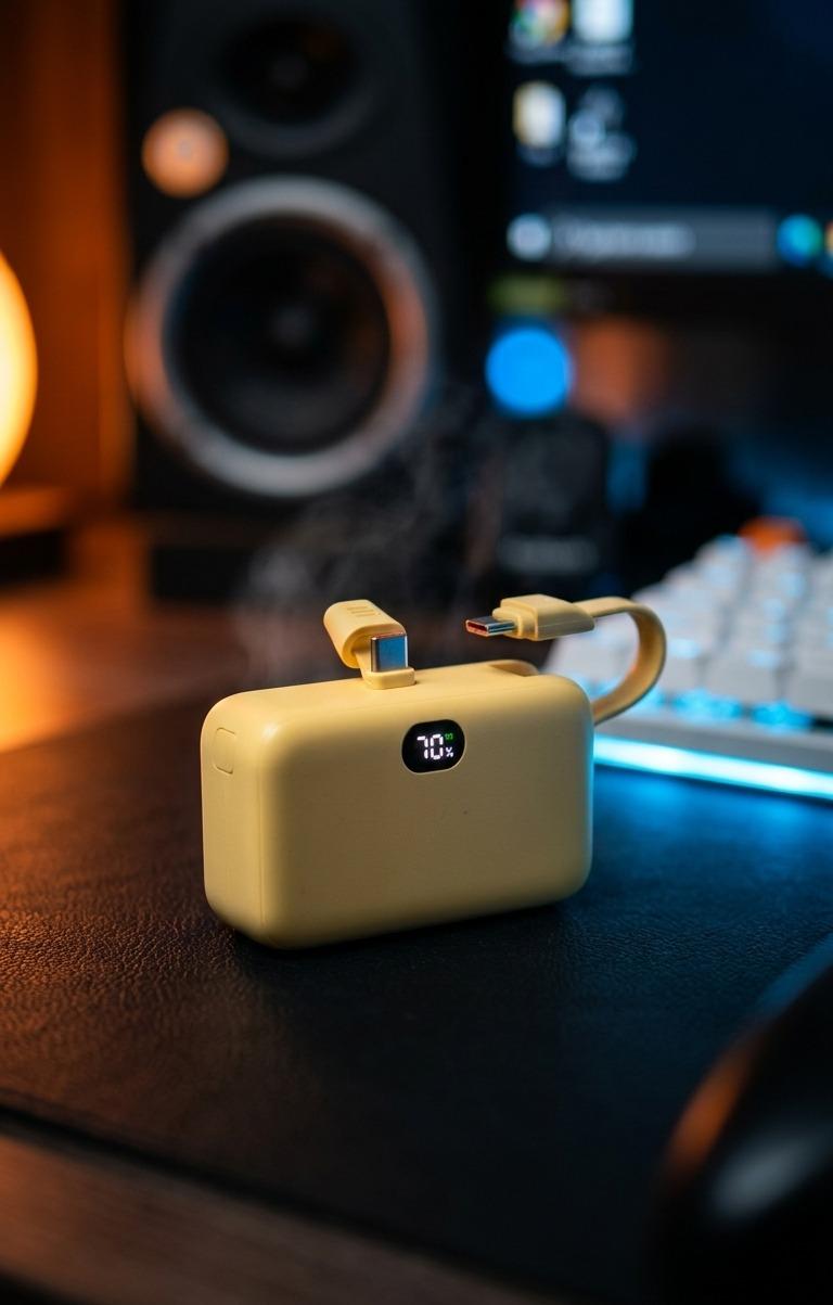 10,000mAh Mini | Built-In Type-C Pocket Power Bank