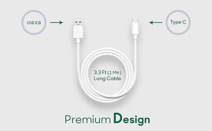 OPPO Fast Charging VOOC USB Type C Cable