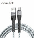 Dawlink USB A to USB Type-C Cable | 4A 60W Turbo Qualcomm Charging | Super-Fast Data Transfer for Android & iPhone 15 Series