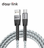 Dawlink USB A to USB Type-C Cable | 4A 60W Turbo Qualcomm Charging | Super-Fast Data Transfer for Android & iPhone 15 Series